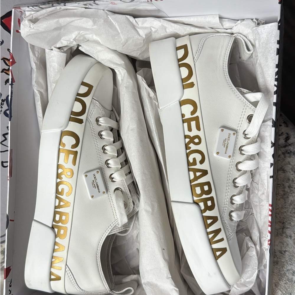 Dolce & Gabbana White Sneakers